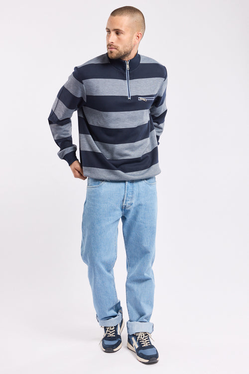 Sweat rayé col zippé - Armor-lux - 3