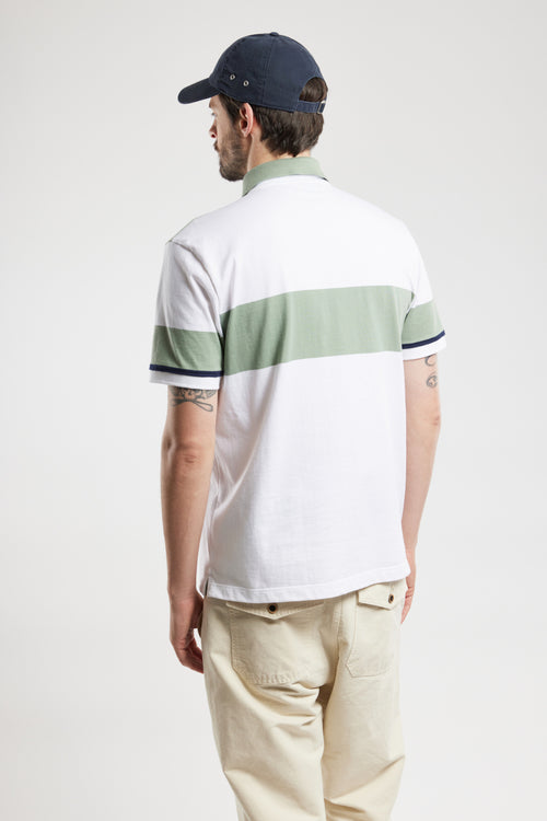Wide stripe polo shirt - light cotton - Armor-lux - 5
