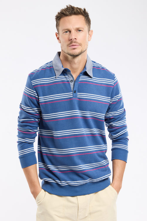 Sweatshirt mit Polokragen Bérac - Armor-lux - 1
