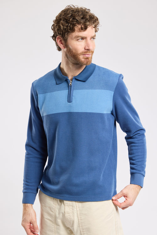 Long-sleeved polo shirt in selanik - Bérac - Armor-lux - 4