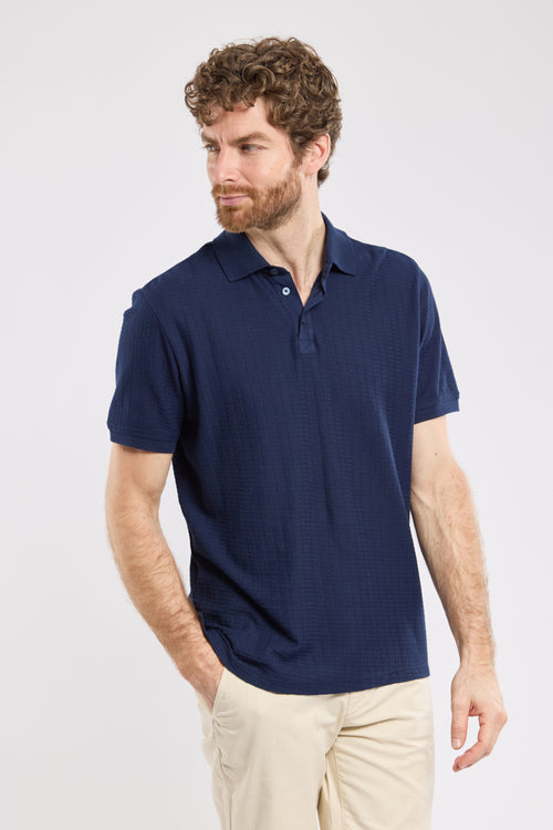 Textured polo shirt - cotton - Armor-lux - 4
