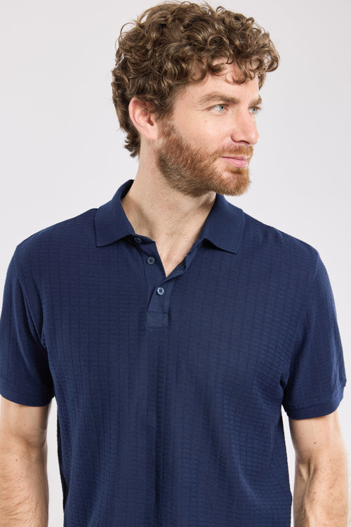 Textured polo shirt - cotton - Armor-lux - 2