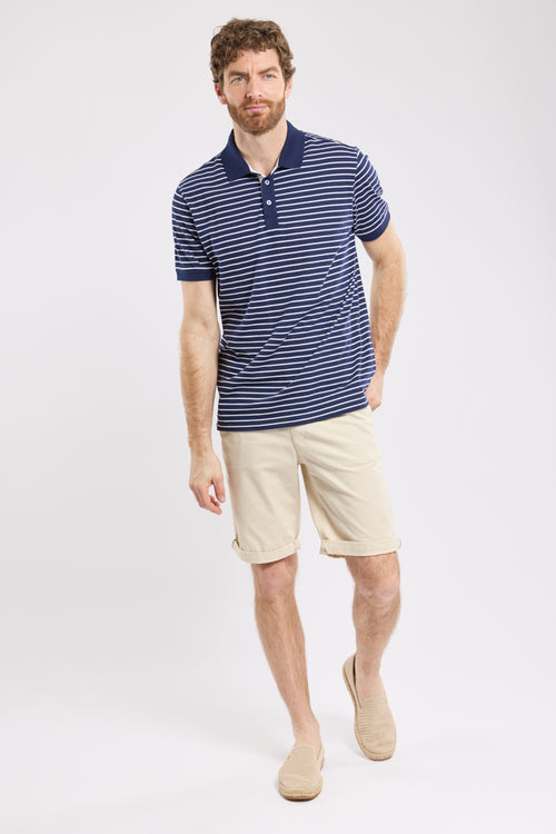 Striped polo shirt - light cotton - Armor-lux - 4