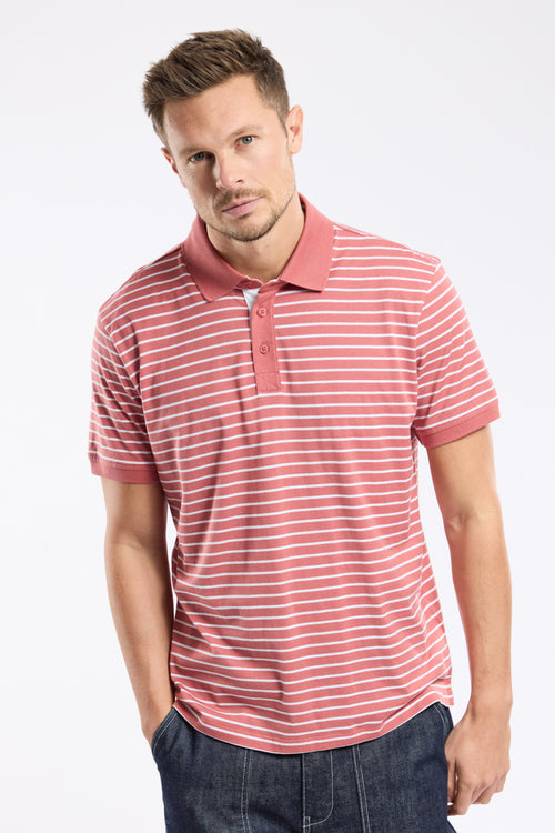 Polo rayé - coton léger - Armor-lux - 1