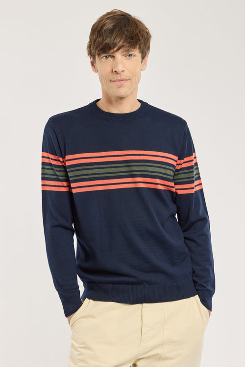 Pull rayé Berac - laine - Armor-lux - 1