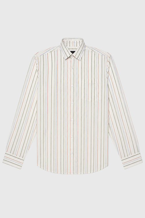 Chemise coupe confort Bérac - coton et lin - Armor-lux - 1