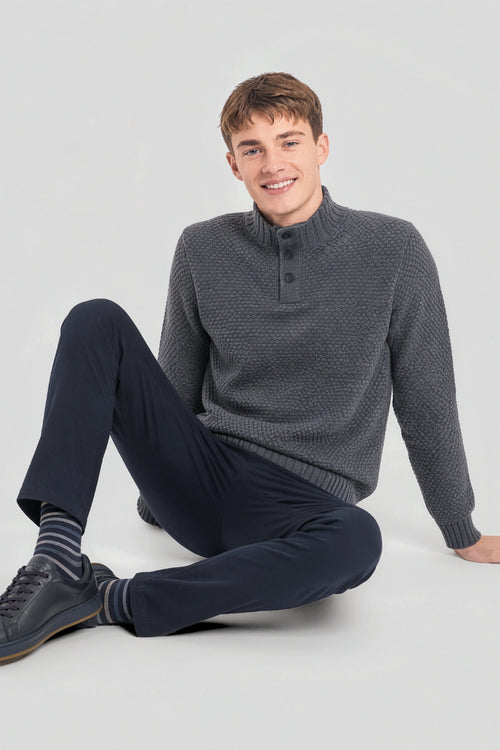 Trucker neck sweater Bérac - wool - Armor-lux - 1