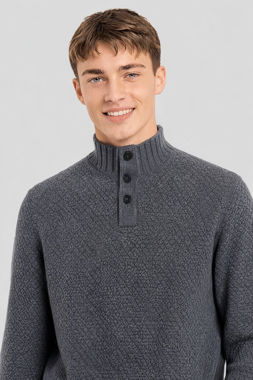 Trucker neck sweater Bérac - wool - Armor-lux - 2