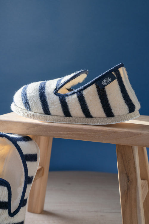 Chaussons rayés Maoutig du 44 au 48 - laine - Armor-lux - 1
