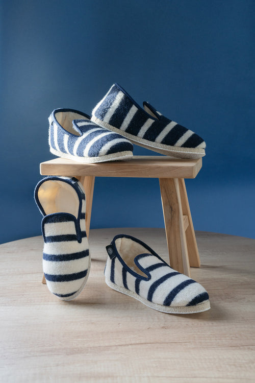 Striped slippers size 44 to 48 - wool - Armor-lux - 3