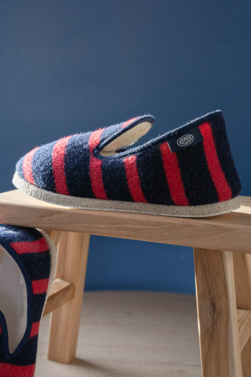 Chaussons rayés Maoutig du 44 au 48 - laine - Armor-lux - 1