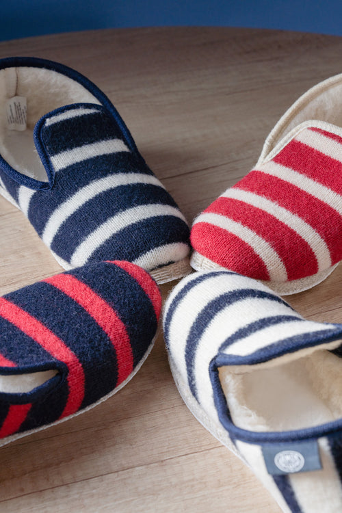 Striped slippers size 44 to 48 - wool - Armor-lux - 3