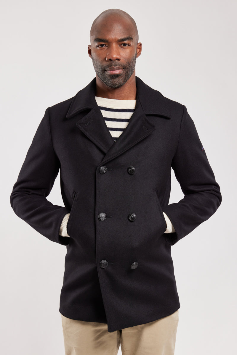 【Suno ani】a.presse 21AW Pea Coat Anatomica Pea Coat Long Navy – Clutch Cafe