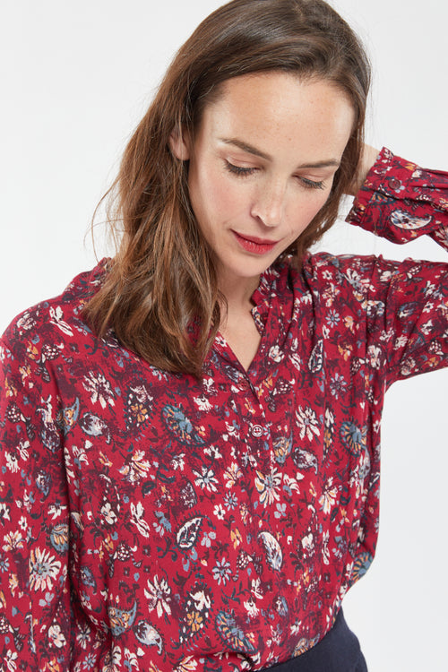 Blouse fleurie Aline - Armor-lux - 1