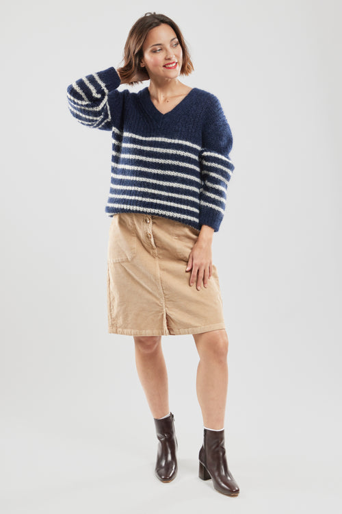 Pull rayé Laurette - mohair - Armor-lux - 3