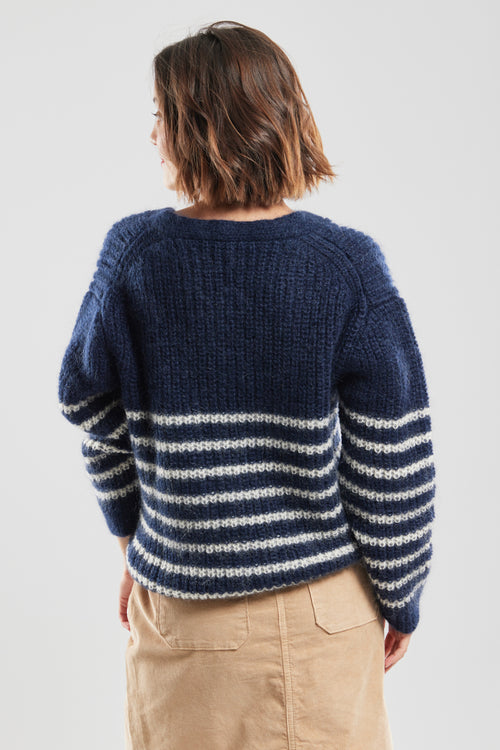Pull rayé Laurette - mohair - Armor-lux - 4