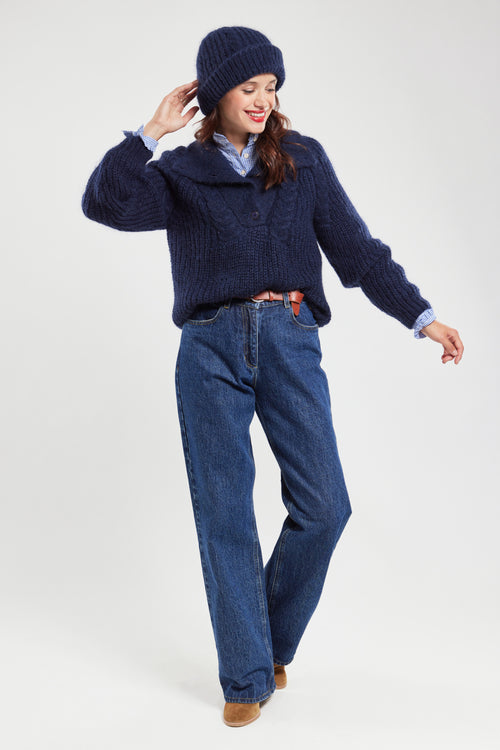 Terry trucker jumper - mohair - Armor-lux - 5