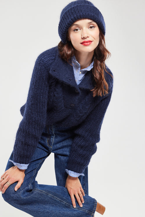 Terry trucker jumper - mohair - Armor-lux - 1
