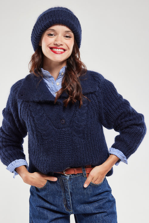 Terry trucker jumper - mohair - Armor-lux - 4