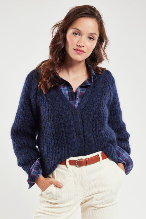 Cardigan boutonné Arielle - mohair - Armor-lux - 1