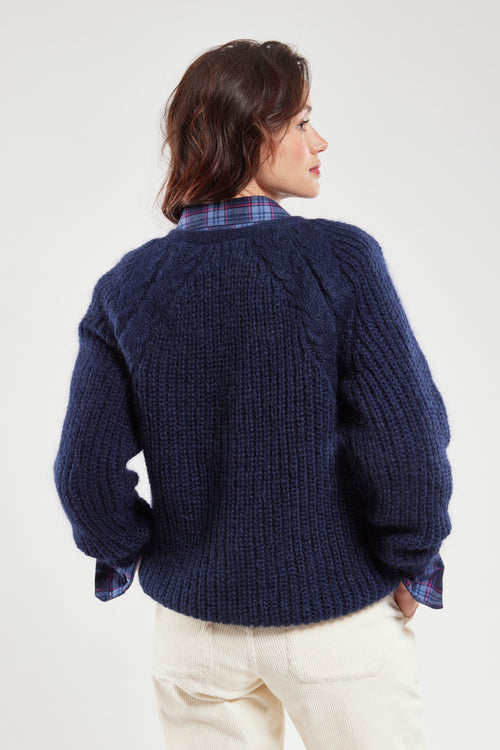 Cardigan boutonné Arielle - mohair - Armor-lux - 3
