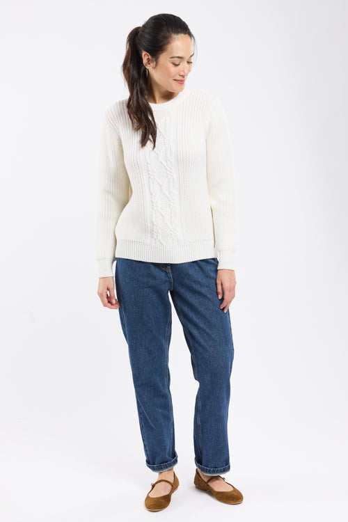 Pullover mit Zopfmuster Jill – Wolle - Armor-lux - 3