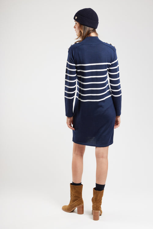 Robe rayée Mona - laine - Armor-lux - 4