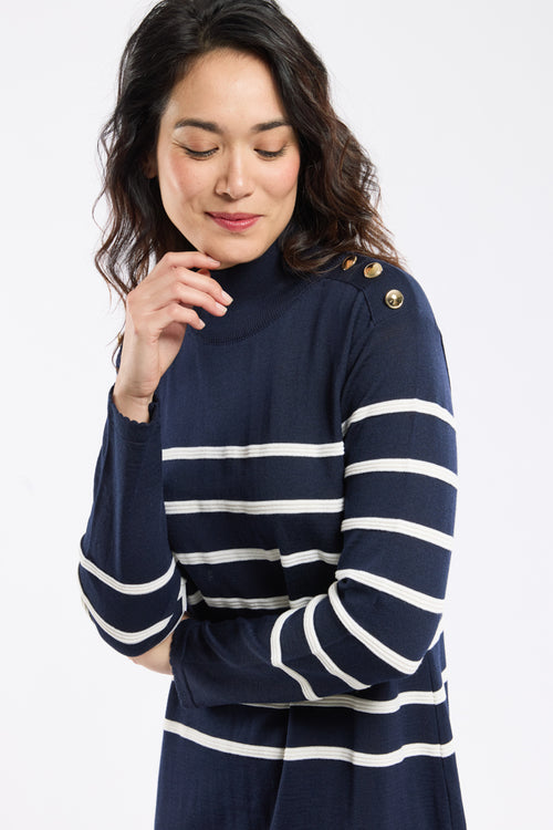 Robe rayée Mona - laine - Armor-lux - 2