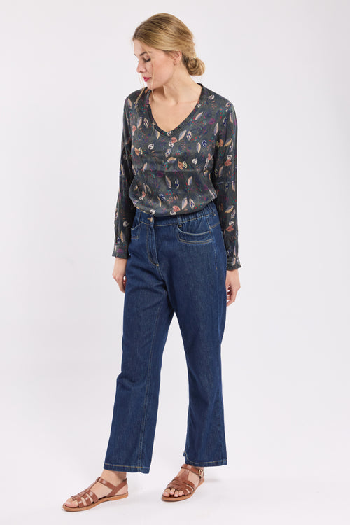 NATHALIE print blouse - cupro - Armor-lux - 3