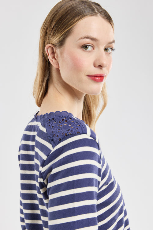 Marinière col dentelle Anaïs - Armor-lux - 2
