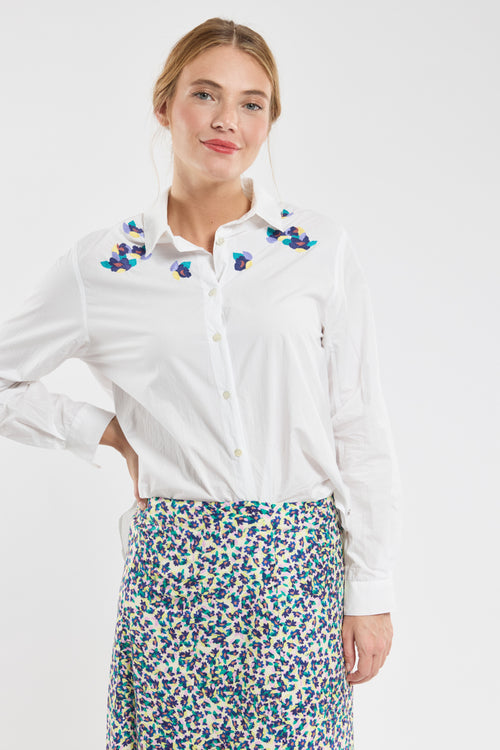 Bestickte Bluse Sixtine – Baumwolle - Armor-lux - 1