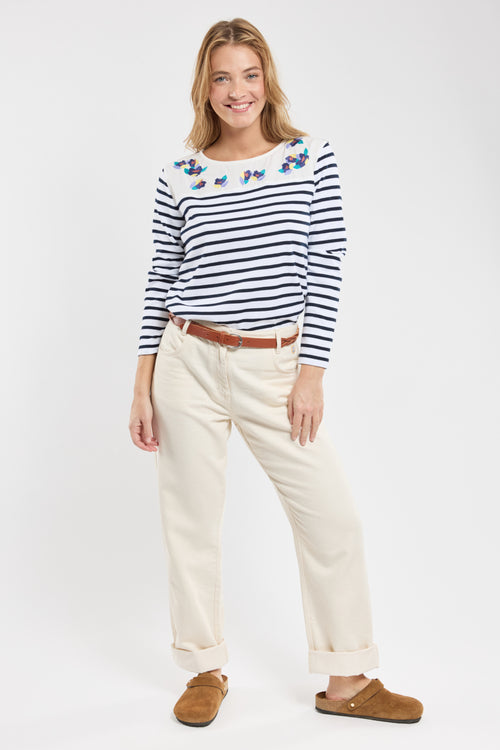 Besticktes Matrosenshirt Blanche – leichte Baumwolle - Armor-lux - 3