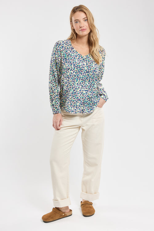 Blouse fleurie Alma - viscose - Armor-lux - 4