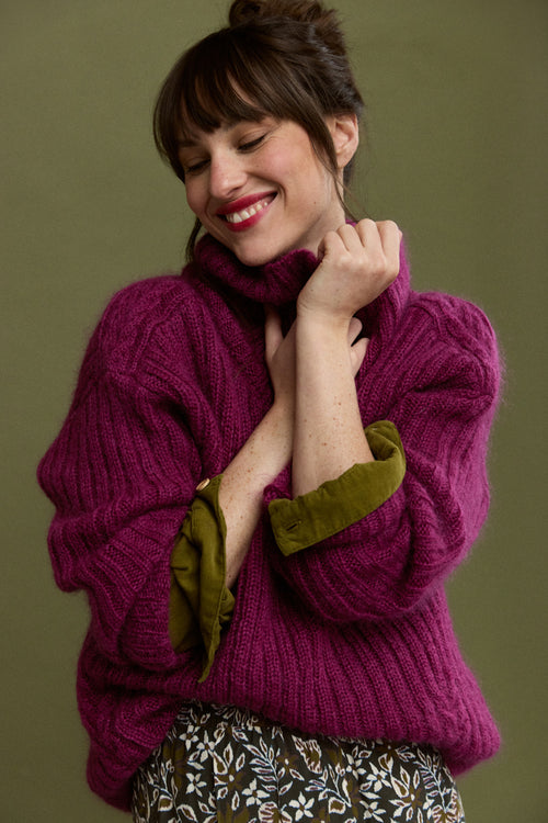 Pull col roulé Gaëtan - mohair et laine - Armor-lux - 2