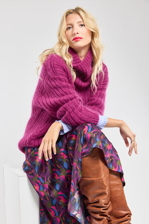 Pull col roulé Gaëtan - mohair et laine - Armor-lux - 3