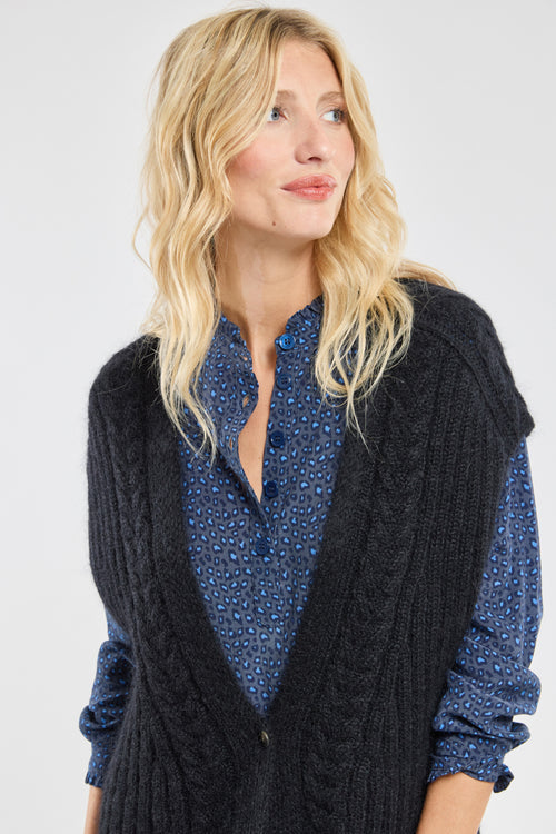 Gilet sans manche Côme - mohair - Armor-lux - 6