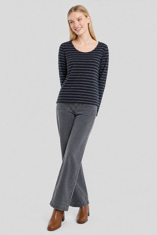 Paillettenbesetztes Marineshirt - Armor-lux - 3