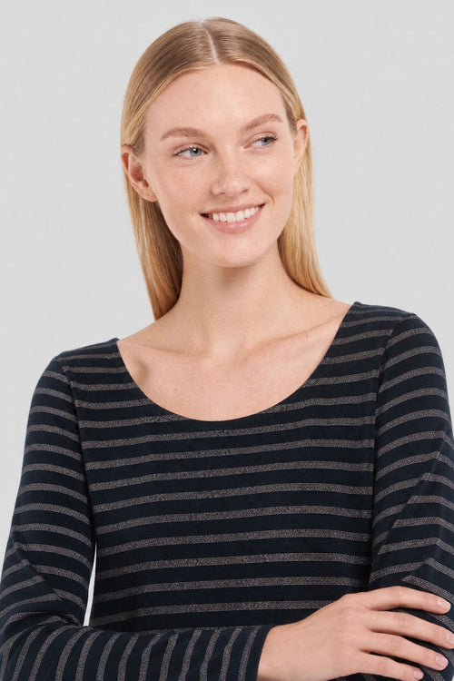 Paillettenbesetztes Marineshirt - Armor-lux - 2