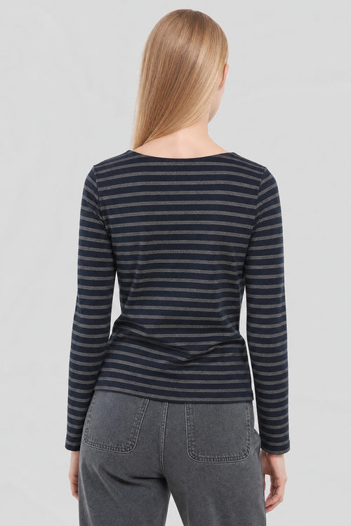 Paillettenbesetztes Marineshirt - Armor-lux - 4