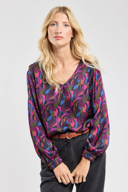 Bedruckte Bluse Hélène - Armor-lux - 1
