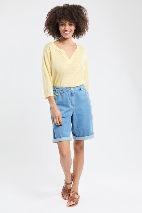 T-Shirt mit 3/4-Ärmeln Milo – Leinen - Armor-lux - 3