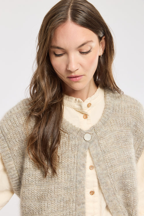 Gilet sans manches Ysée - mohair - Armor-lux - 2