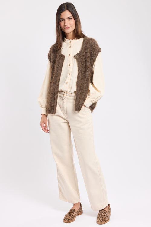 Sleeveless cardigan Ysée - mohair - Armor-lux - 3