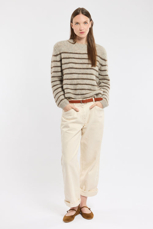 Pull rayé Lior - mohair - Armor-lux - 2