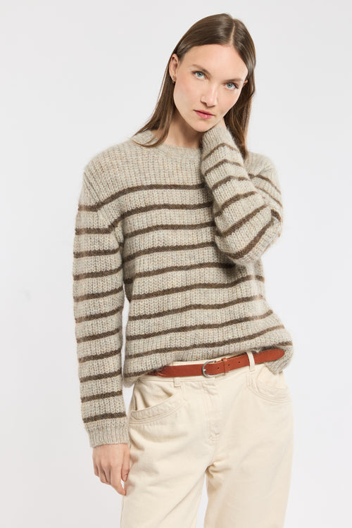 Pull rayé Lior - mohair - Armor-lux - 4