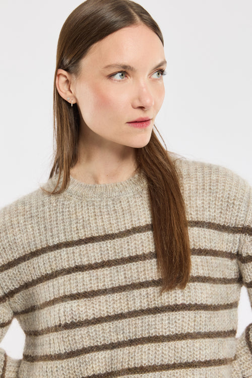 Pull rayé Lior - mohair - Armor-lux - 2