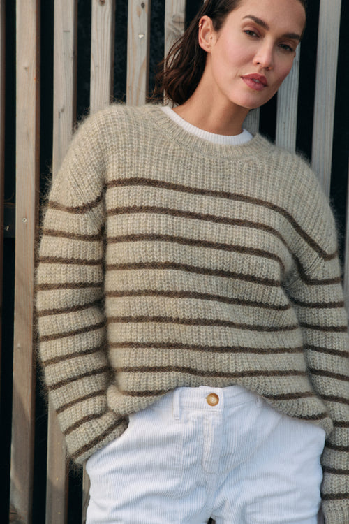 Pull rayé Lior - mohair - Armor-lux - 1