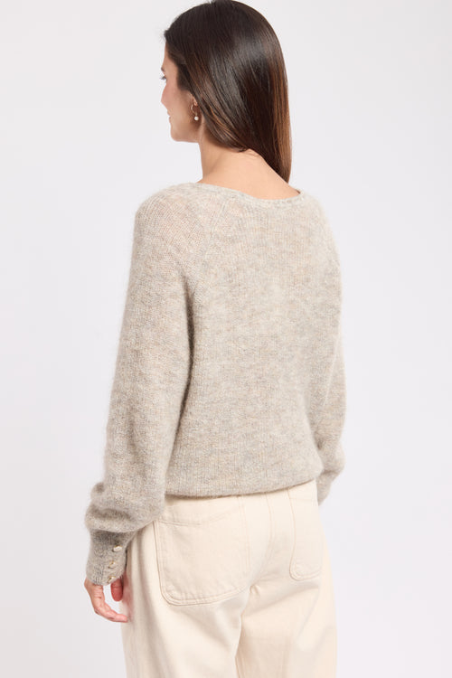 Pull col V Iséa - mohair - Armor-lux - 4
