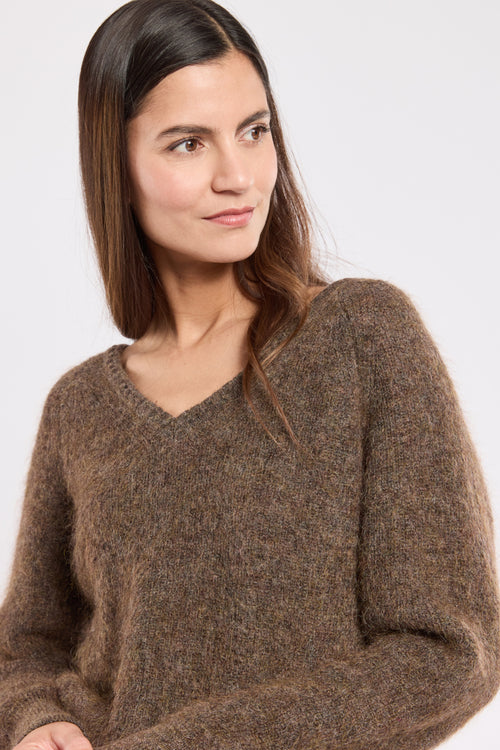 Pull col V Iséa - mohair - Armor-lux - 2