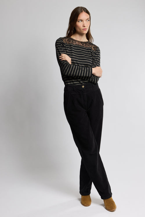 Cléa lurex Breton striped shirt - cotton - Armor-lux - 2